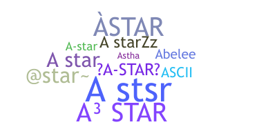 နာမ်မြောက်မည့်အမည် - Astar