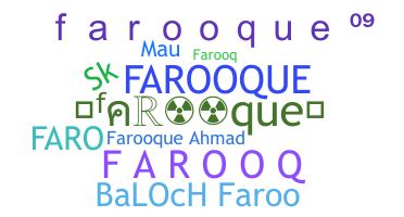 နာမ်မြောက်မည့်အမည် - Farooque