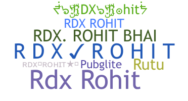 နာမ်မြောက်မည့်အမည် - RDXRohit