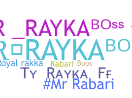 နာမ်မြောက်မည့်အမည် - Rayka