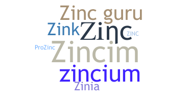 နာမ်မြောက်မည့်အမည် - Zinc