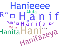 နာမ်မြောက်မည့်အမည် - Hanifa