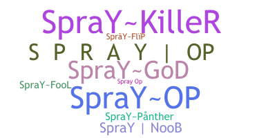 နာမ်မြောက်မည့်အမည် - Sprayop