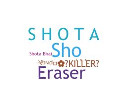 နာမ်မြောက်မည့်အမည် - shota