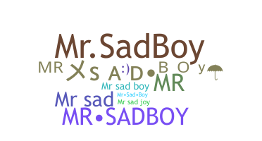 နာမ်မြောက်မည့်အမည် - MrSadBoy