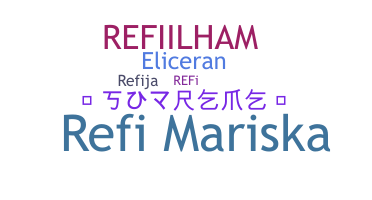 နာမ်မြောက်မည့်အမည် - Refi