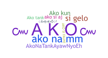 နာမ်မြောက်မည့်အမည် - Ako