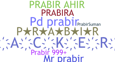 နာမ်မြောက်မည့်အမည် - Prabir