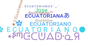 နာမ်မြောက်မည့်အမည် - ecuatoriano