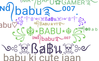 နာမ်မြောက်မည့်အမည် - Babu