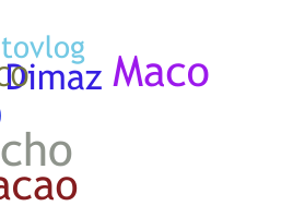 နာမ်မြောက်မည့်အမည် - maco