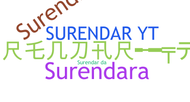 နာမ်မြောက်မည့်အမည် - Surenda