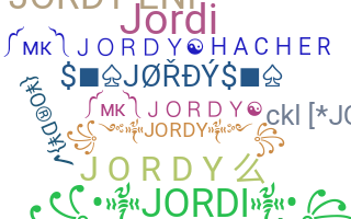 နာမ်မြောက်မည့်အမည် - Jordy