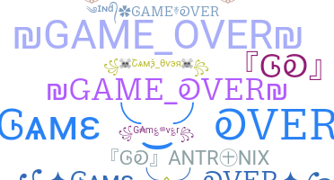 နာမ်မြောက်မည့်အမည် - GameOver