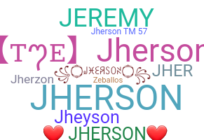 နာမ်မြောက်မည့်အမည် - Jherson