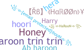 နာမ်မြောက်မည့်အမည် - Haroon
