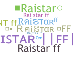 နာမ်မြောက်မည့်အမည် - RaistarFF