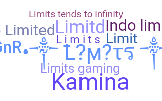 နာမ်မြောက်မည့်အမည် - limits