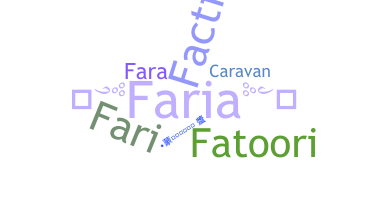 နာမ်မြောက်မည့်အမည် - Faria