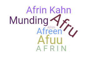 နာမ်မြောက်မည့်အမည် - Afrin