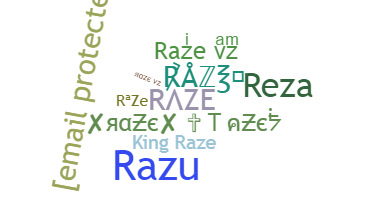 နာမ်မြောက်မည့်အမည် - Raze