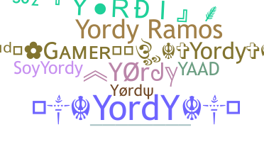 နာမ်မြောက်မည့်အမည် - Yordy