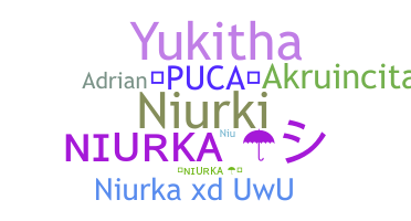 နာမ်မြောက်မည့်အမည် - Niurka