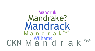 နာမ်မြောက်မည့်အမည် - Mandrak