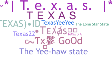 နာမ်မြောက်မည့်အမည် - Texas