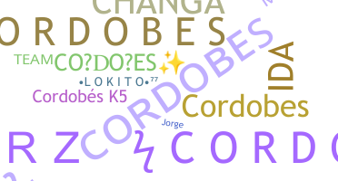 နာမ်မြောက်မည့်အမည် - CORDOBES