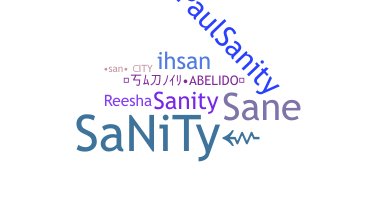 နာမ်မြောက်မည့်အမည် - SaNiTy