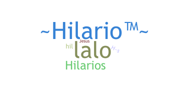 နာမ်မြောက်မည့်အမည် - Hilario