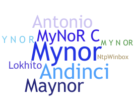 နာမ်မြောက်မည့်အမည် - Mynor