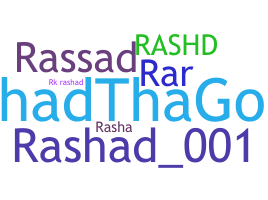 နာမ်မြောက်မည့်အမည် - Rashad