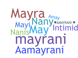 နာမ်မြောက်မည့်အမည် - Amayrani