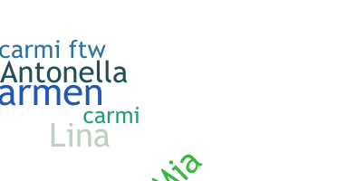 နာမ်မြောက်မည့်အမည် - Carmelina