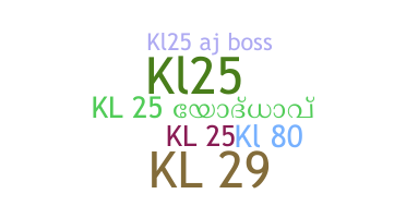 နာမ်မြောက်မည့်အမည် - KL25
