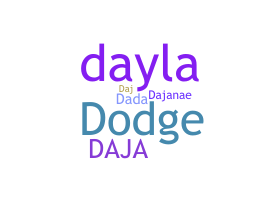 နာမ်မြောက်မည့်အမည် - Daja