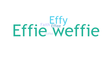 နာမ်မြောက်မည့်အမည် - Effie