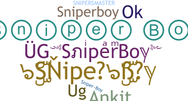 နာမ်မြောက်မည့်အမည် - SniperBoy