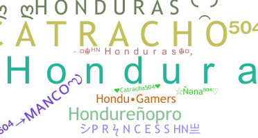နာမ်မြောက်မည့်အမည် - Honduras