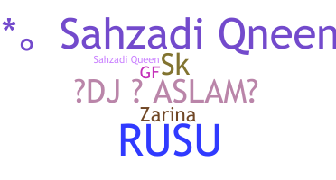 နာမ်မြောက်မည့်အမည် - Sahzadi
