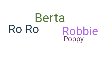 နာမ်မြောက်မည့်အမည် - Roberta