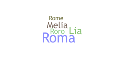 နာမ်မြောက်မည့်အမည် - Romelia