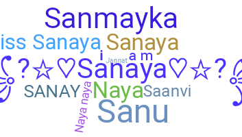 နာမ်မြောက်မည့်အမည် - Sanaya