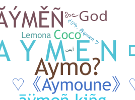နာမ်မြောက်မည့်အမည် - Aymen