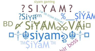 နာမ်မြောက်မည့်အမည် - Siyam