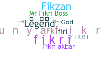 နာမ်မြောက်မည့်အမည် - Fikri
