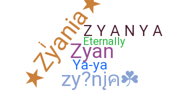 နာမ်မြောက်မည့်အမည် - Zyanya
