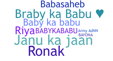 နာမ်မြောက်မည့်အမည် - Babykababu